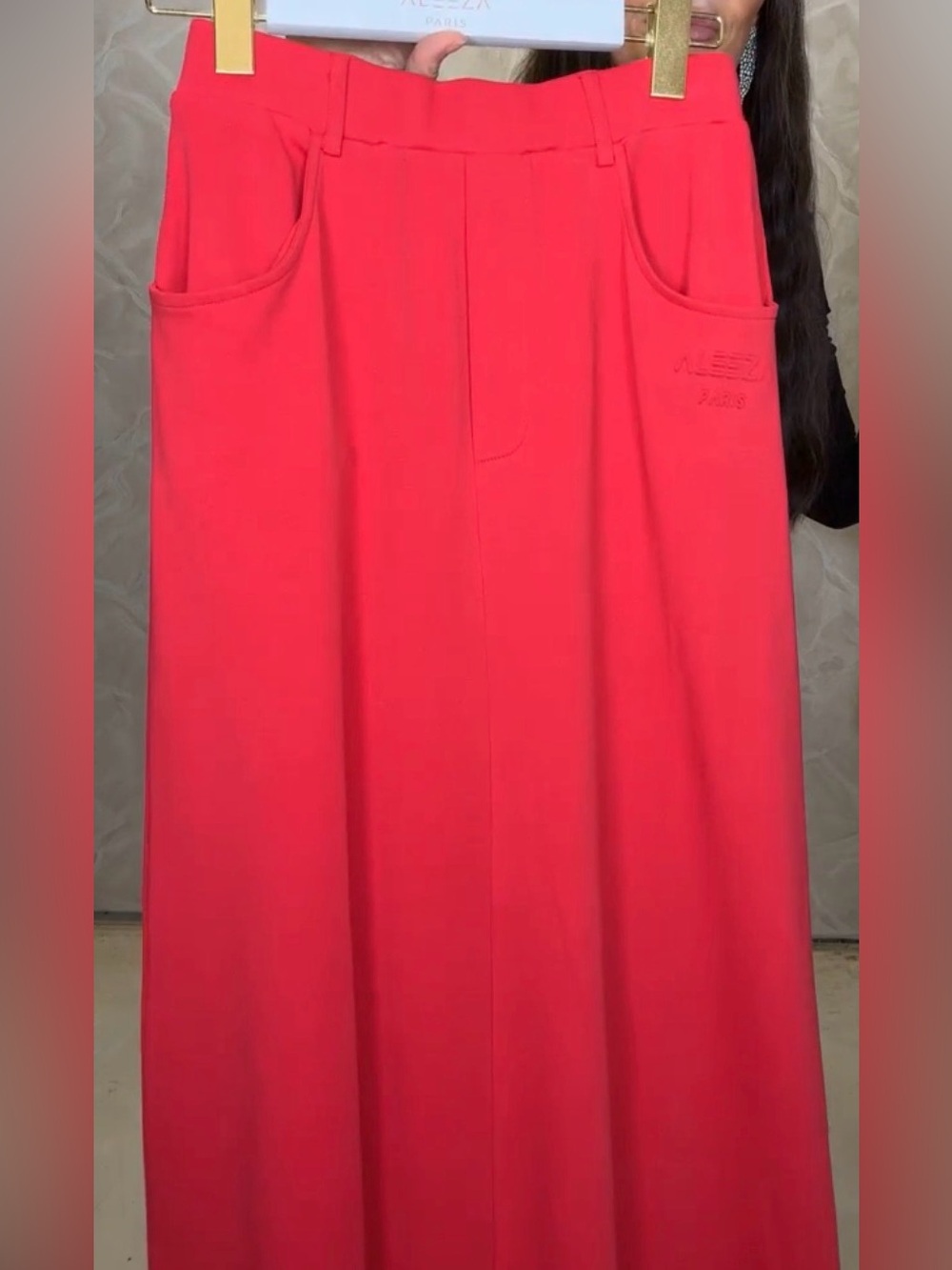 Aleeza Paris Red Elara Skirt - 1X